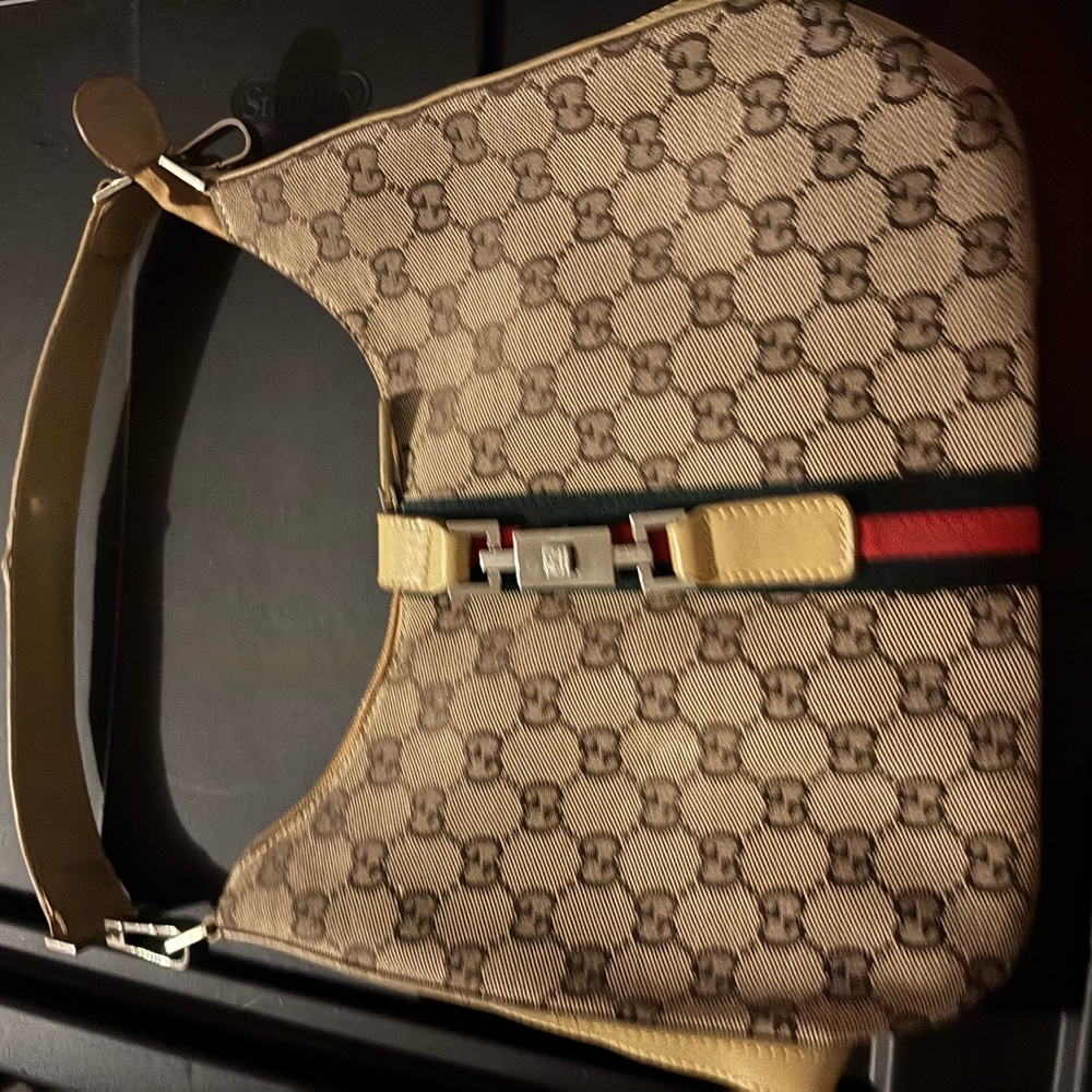 Tan and Brown Belt Bag with Signature Design